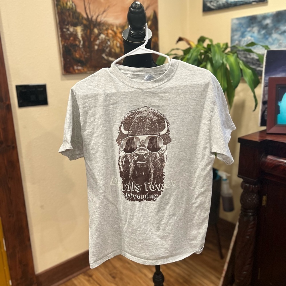 Devil’s Tower Wyoming t-shirt size medium in GUC - Picture 3 of 4